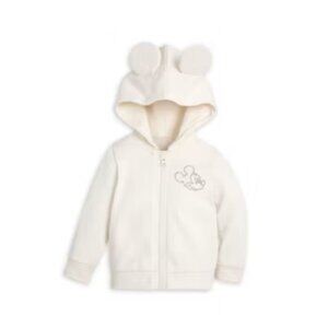 Disney Baby Cream Mickey Mouse Hoodie with Ears 12-18M